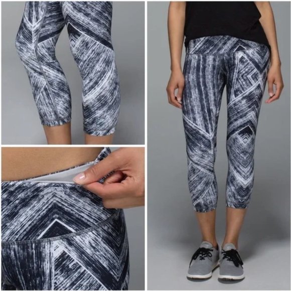 Lululemon Wunder Under Crop II *Full-On Luon Women's Size 6 !! - Picture 3 of 10